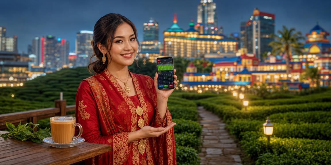 Pengguna mengakses kasino mudah alih ror2 melalui telefon pintar di Malaysia